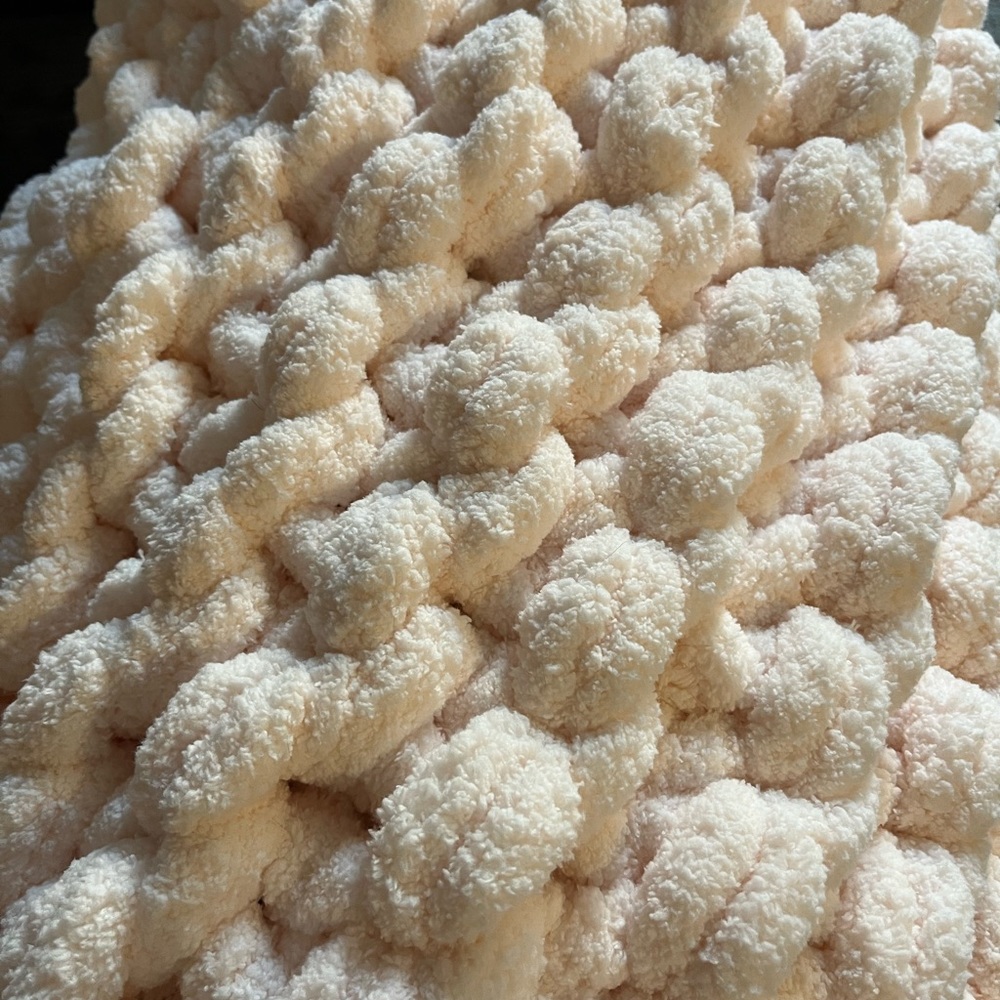 *Custom, Made to Order* Handknit Chunky Yarn Blanket - Custom Color / Design